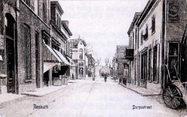 Renkum Dorpsstraat Dorpsplein ca 1912 Ansichtkaart Uitg de Jong Collectie HGR